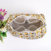 Cosmetic Bag, Assorted hand Block Printed Large Toiletry Bag, Waterproof Wash Bag, Makeup Bag, Travel Bag with Pockets, Jumbo Wash Bag